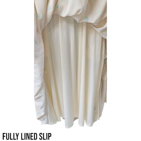 TORRID Plus Size Mini Daisy Whisper White Crinkle Gauze Shirred Bodice Dress 2X - Picture 12 of 16